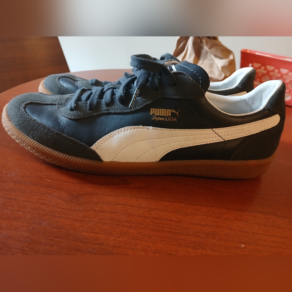 Puma Black and White Sneakers